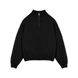 Quarter Zip Sweatshirt - Black