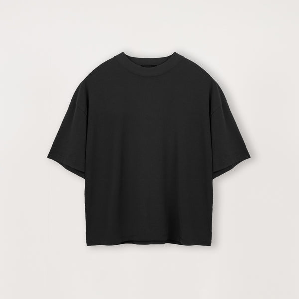 Popcorn Cropped Cami Black