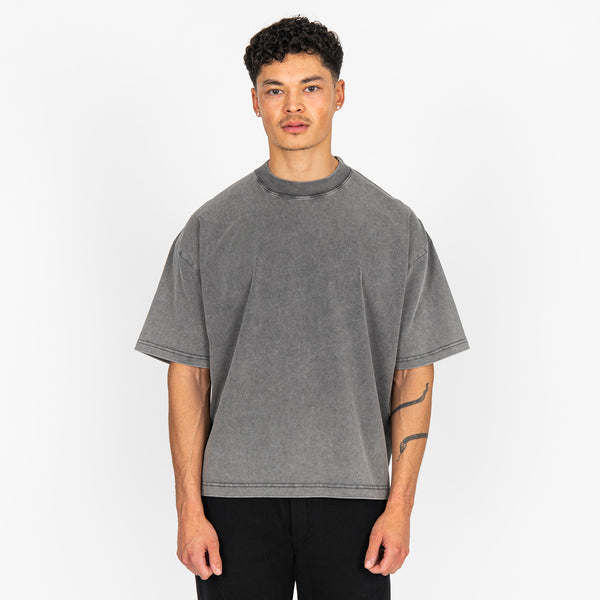 Cropped T-Shirt - Vintage grey