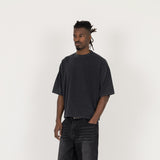 Cropped T-Shirt - Vintage Black - Destructive