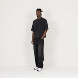 Cropped T-Shirt - Vintage Black - Destructive