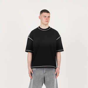 Outline T-Shirt - Black - Destructive