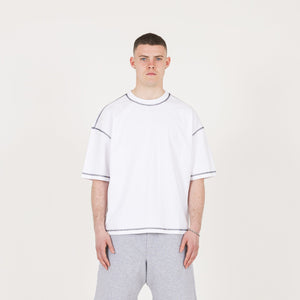 Outline T-Shirt - White - Destructive