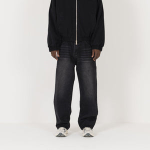Relaxed Denim - Vintage Black - Destructive