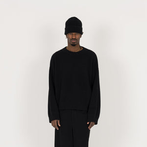 Ribbed Beanie - Black - Destructive