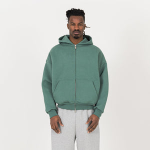 Sculpt Zip Hoodie - Field Green - Destructive