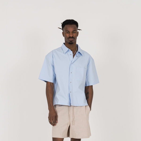 horizon blue dress shirt Regular Fit Blue Horizon Pure Linen Airy Shirt S main image 0