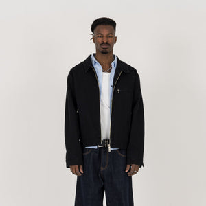 Utility Trucker Jacket - Vintage Black - Destructive