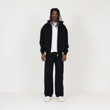 Zip Hoodie - Black - Destructive
