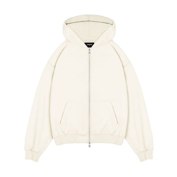 Zip Hoodie - Flat White hoodie Destructive