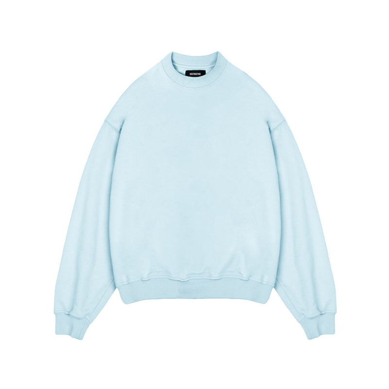 Sweatshirt - Sky Blue sweatshirt Destructive
