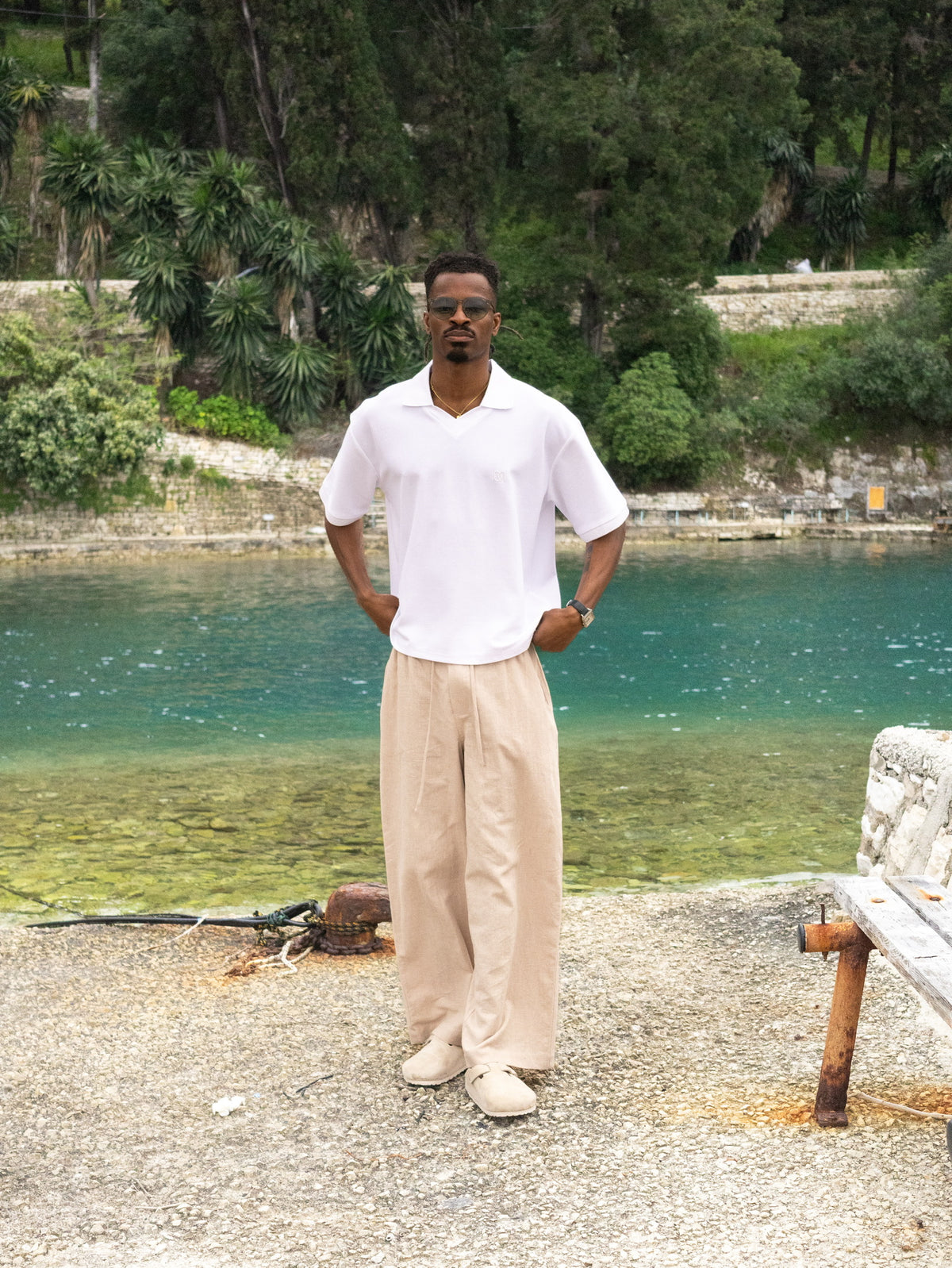 Linen Trouser - Ecru campaign image 3