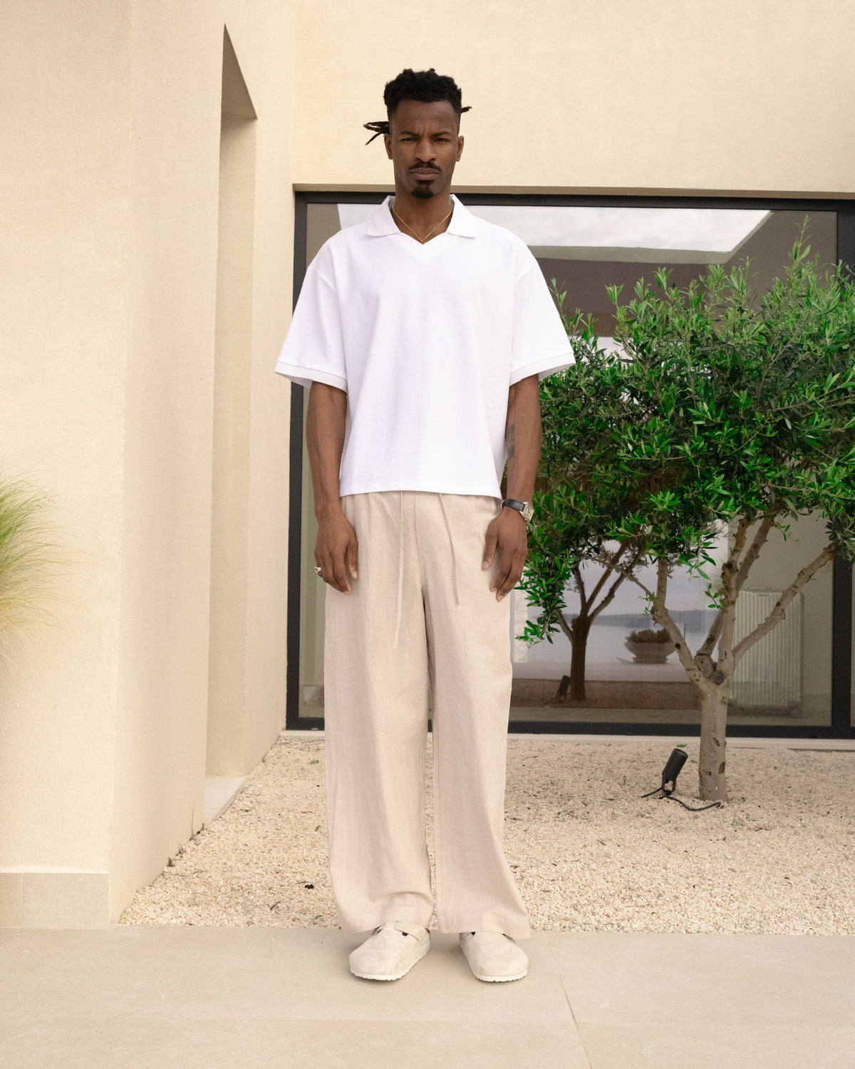 Linen Trouser - Ecru campaign image 7