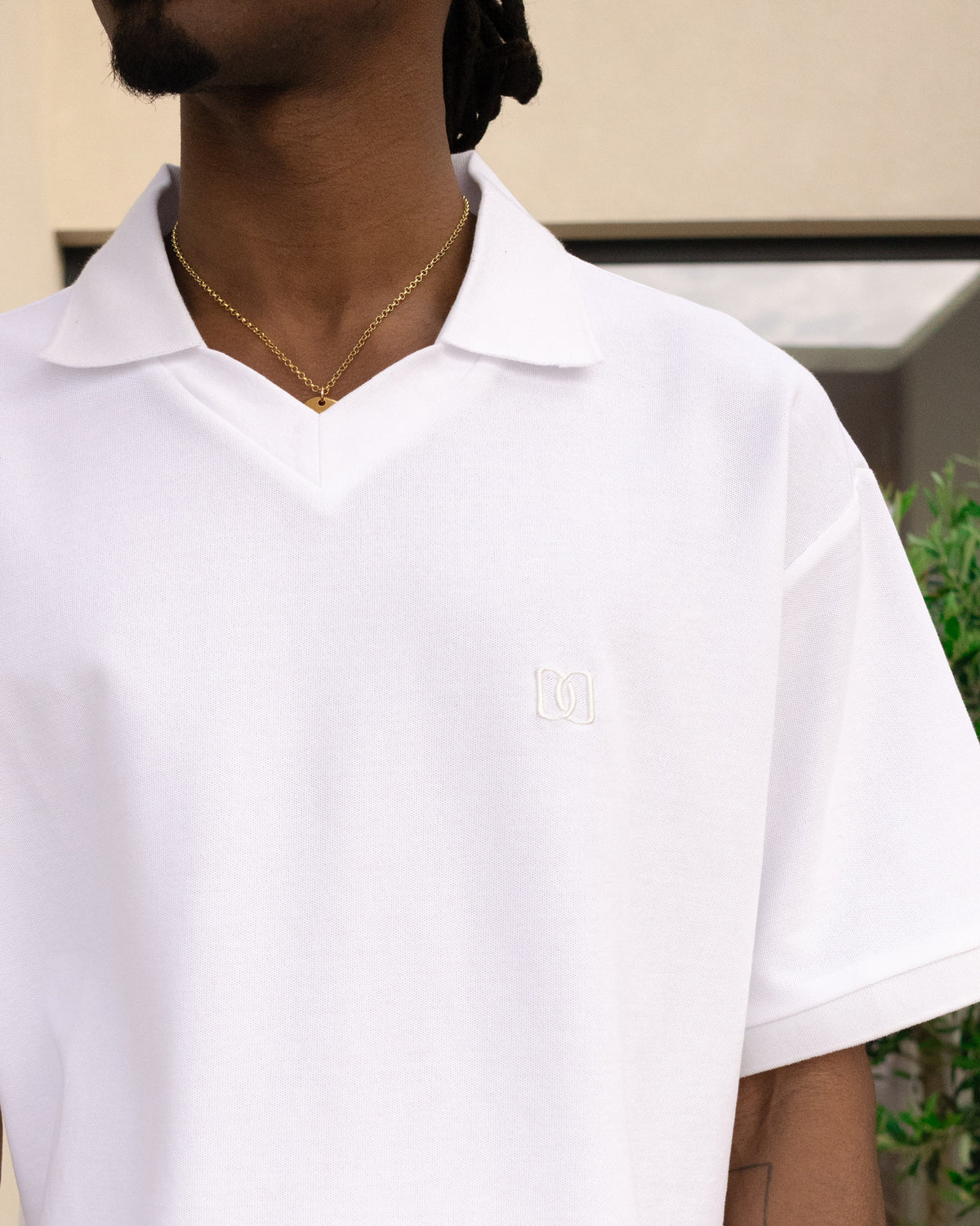 Cropped Polo - White campaign image 4