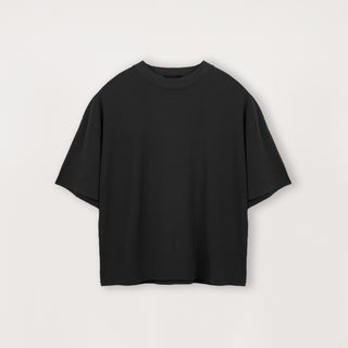 Cropped T-Shirt - Black