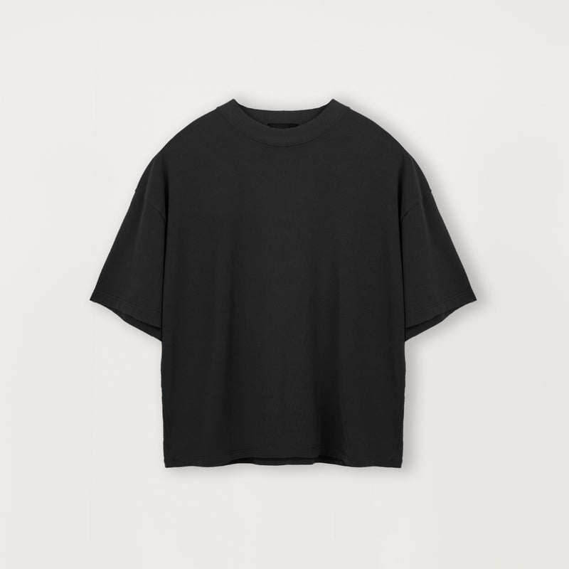 Cropped T-Shirt - Black
