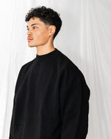 Distressed Sweatshirt - Black