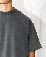 Distressed T-Shirt - Vintage Grey