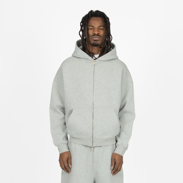 Sculpt Zip Hoodie - Slate Marl