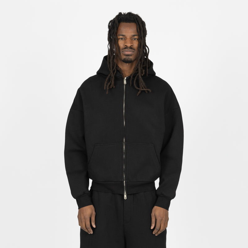 Sculpt Zip Hoodie - Carbon Black