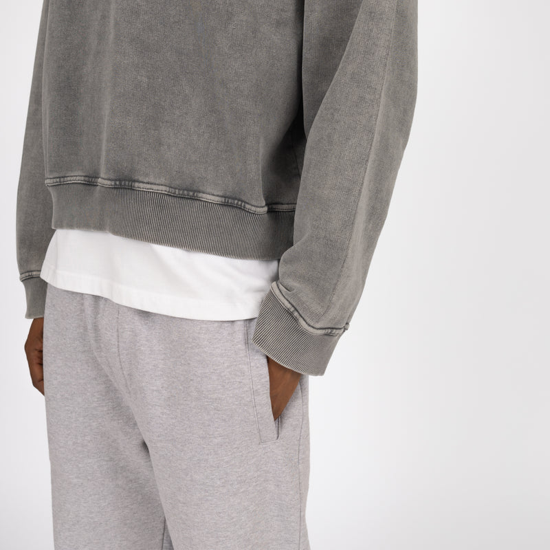 Cropped Sweatshirt - Vintage Grey