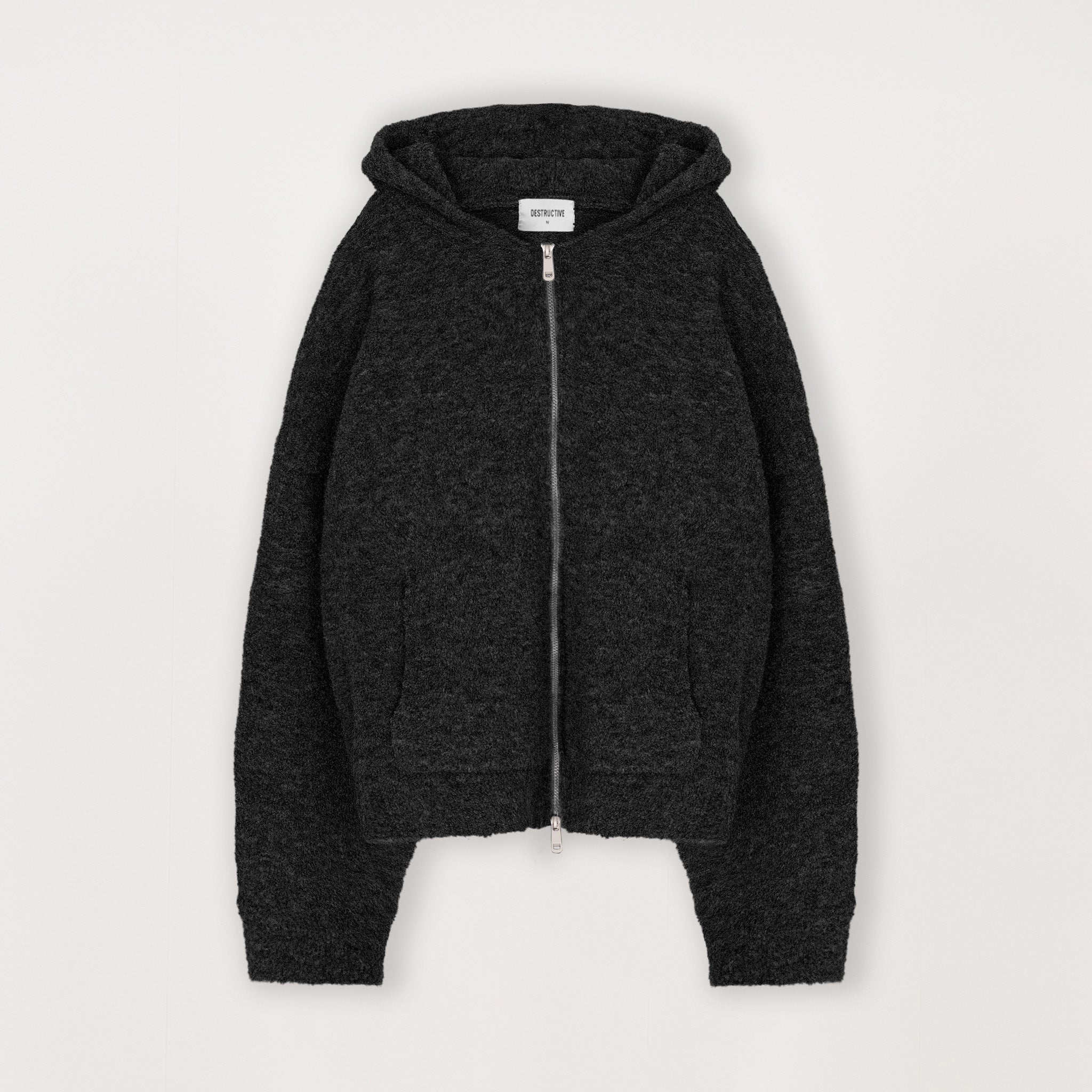 boucle-zip-hoodie-black-