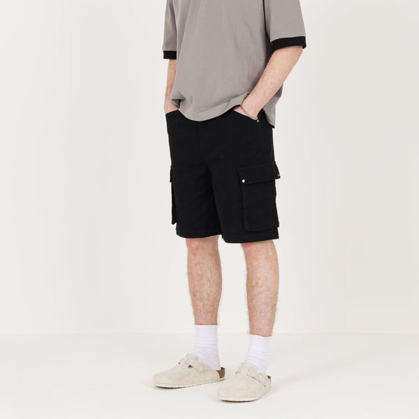 Cargo Short - Black - Destructive