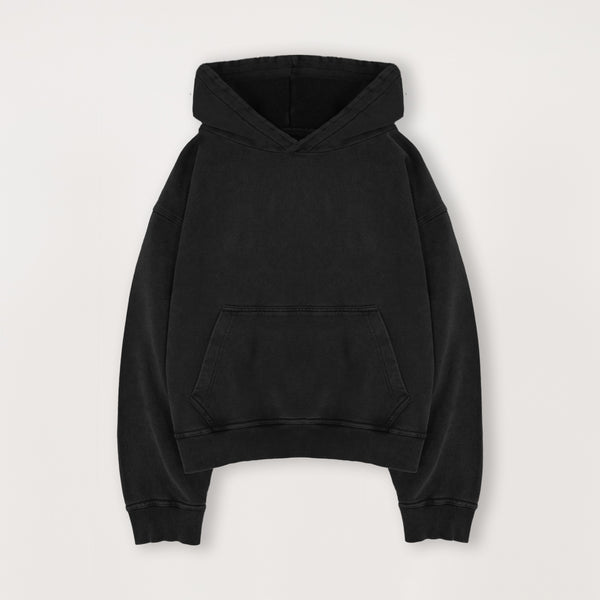 Cropped Hoodie - Black
