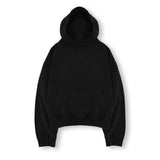 Cropped Hoodie - Black - Destructive