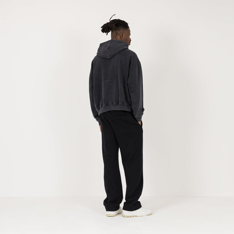 Cropped Hoodie - Vintage Black - Destructive