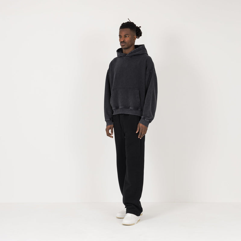 Cropped Hoodie - Vintage Black - Destructive