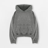 Cropped Hoodie - Vintage Grey - Destructive