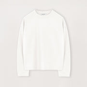 Cropped Long Sleeve T-Shirt - Bone White