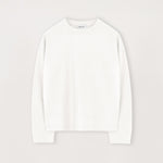 Cropped Long Sleeve T-Shirt - Bone White