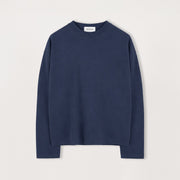 Cropped Long Sleeve T-Shirt - Navy