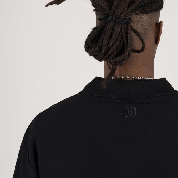 Cropped Polo - Black - Destructive