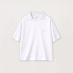 Cropped Polo - White