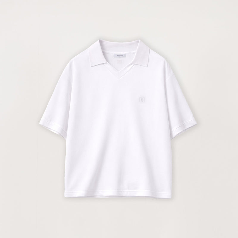 Cropped Polo - White - Destructive