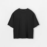 Cropped T-Shirt - Black - Destructive