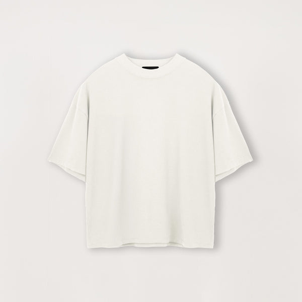 Cropped T-Shirt - Bone White - Destructive