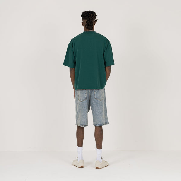 Cropped T-Shirt - Evergreen - Destructive