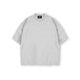 Cropped T-Shirt - Light Marl Grey - Destructive