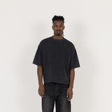 Cropped T-Shirt - Vintage Black - Destructive