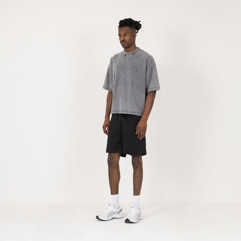 Cropped T-Shirt - Vintage grey - Destructive