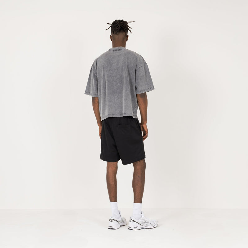 Cropped T-Shirt - Vintage grey - Destructive