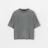 Cropped T-Shirt - Vintage grey - Destructive