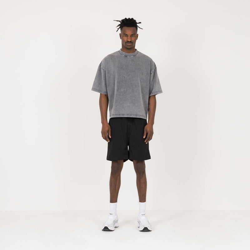Cropped T-Shirt - Vintage grey - Destructive