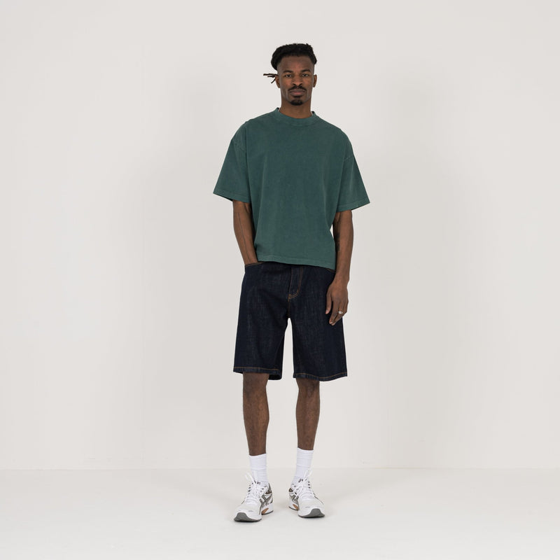Cropped T-Shirt - Vintage Moss - Destructive
