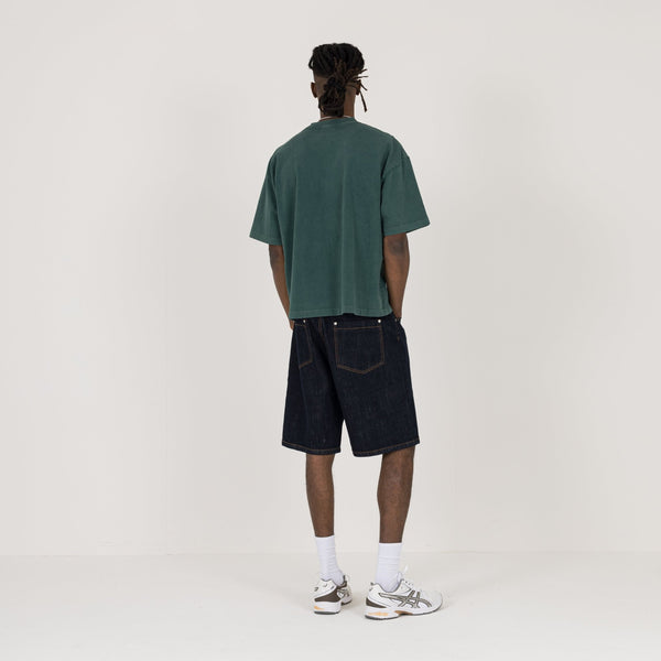 Cropped T-Shirt - Vintage Moss - Destructive