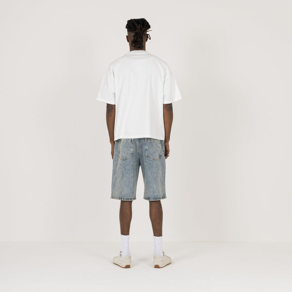 Cropped T-Shirt - White - Destructive